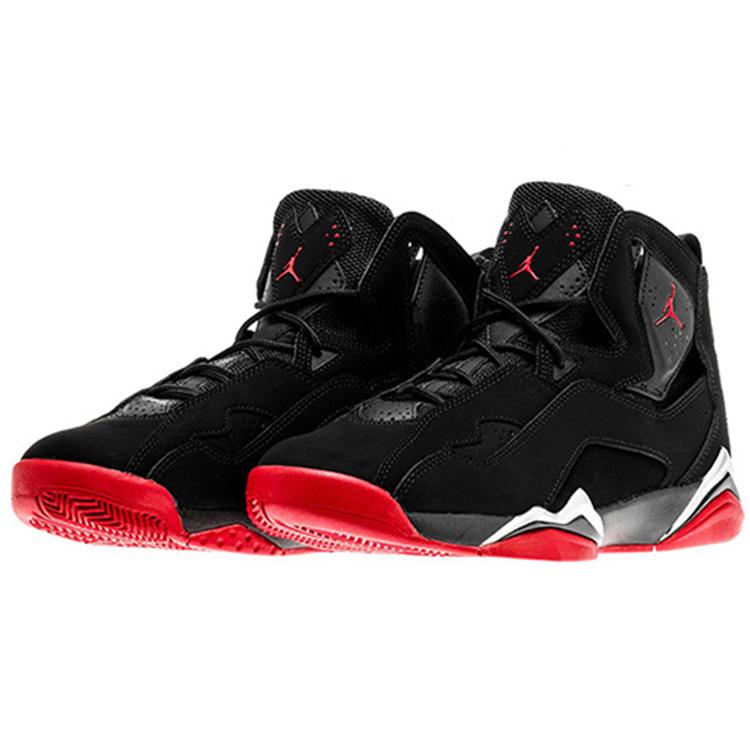 New JORDAN True Flight Black/Gym Red Metallic Silver 342964-001