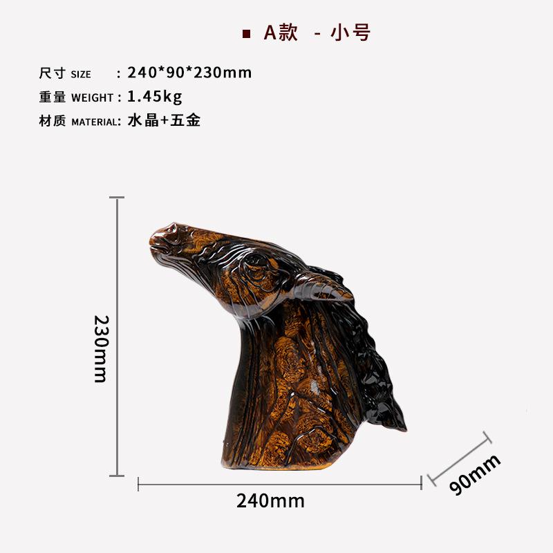 Resin Horse Simulated Animal Abstract Horse s Head Sculpture Decorative Animal Figurines Desk Artifact Decoration Accessories