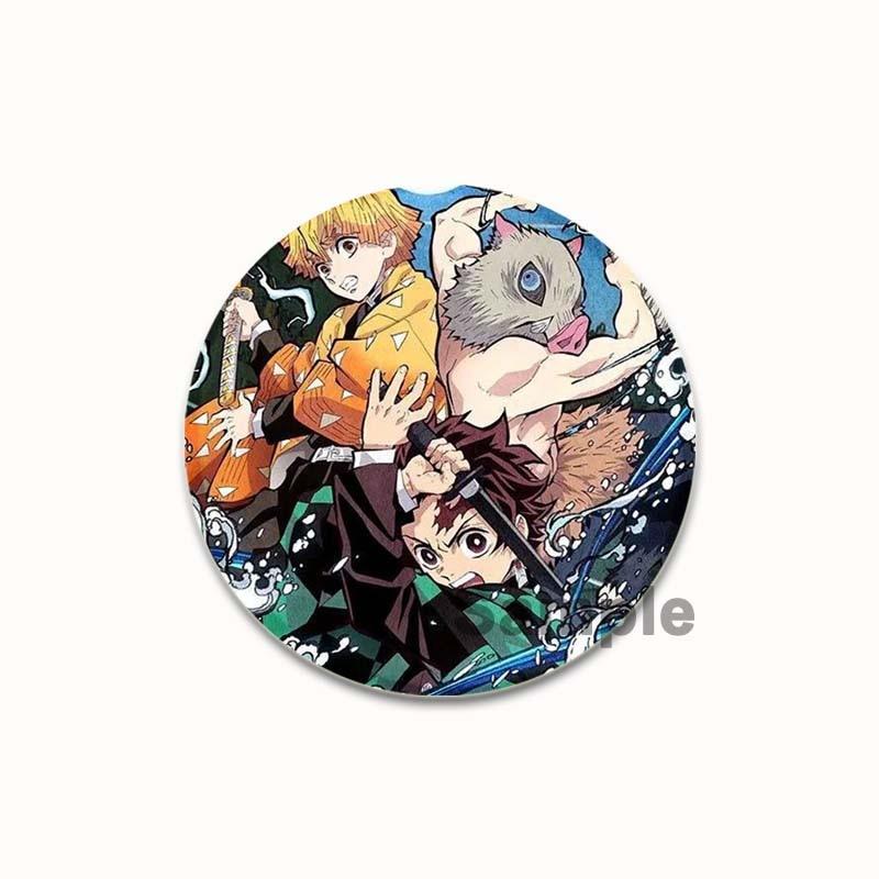 Anime Demon Slayer Abzeichen – Cosplay Brosche, Ca. 5,8 Cm, Aus Metall/PVC, Style 12