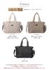 Lizdays Tote Bag for 2-Way Women, Nylon, Water-Repellent (Black)