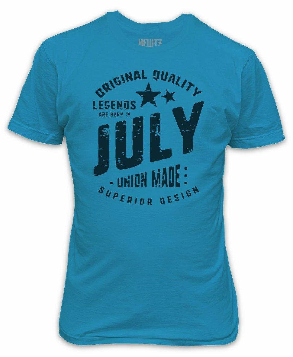 Legends are born in July T-Shirt Birthday Present Gift Superior Quality XL
