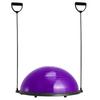 23" Half Exercise Ball Trainer Yoga Balance Stability Ball Resistance Band