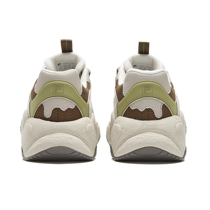 FILA Croissant Wear resistant And Lightweight Low top Casual Shoes Men's Champagne Brown F12M531139FPO