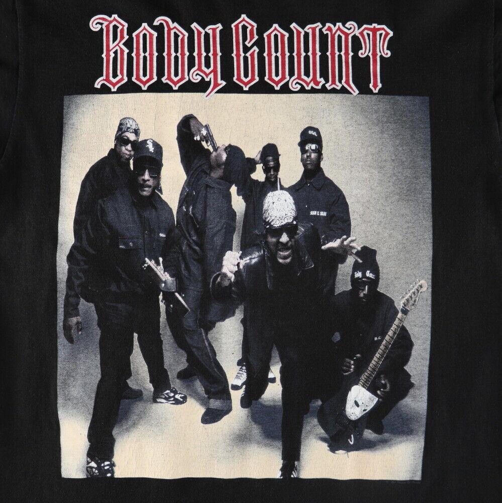 1994 Body Count Born Футболка с коротким рукавом Мертвый черный Все размеры Хлопок Унисекс Рубашка Унисекс Футболка L
