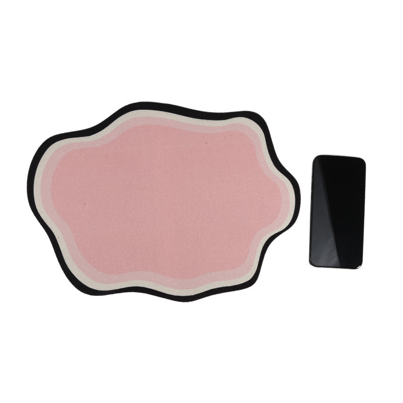 Pet Feeding Mat Cute Shape Dog Diatom Mud Bowl Mat Non-Slip Waterproof Home Decoration Pet Food Mat for Home Dog Feeding Prevent Food Spills