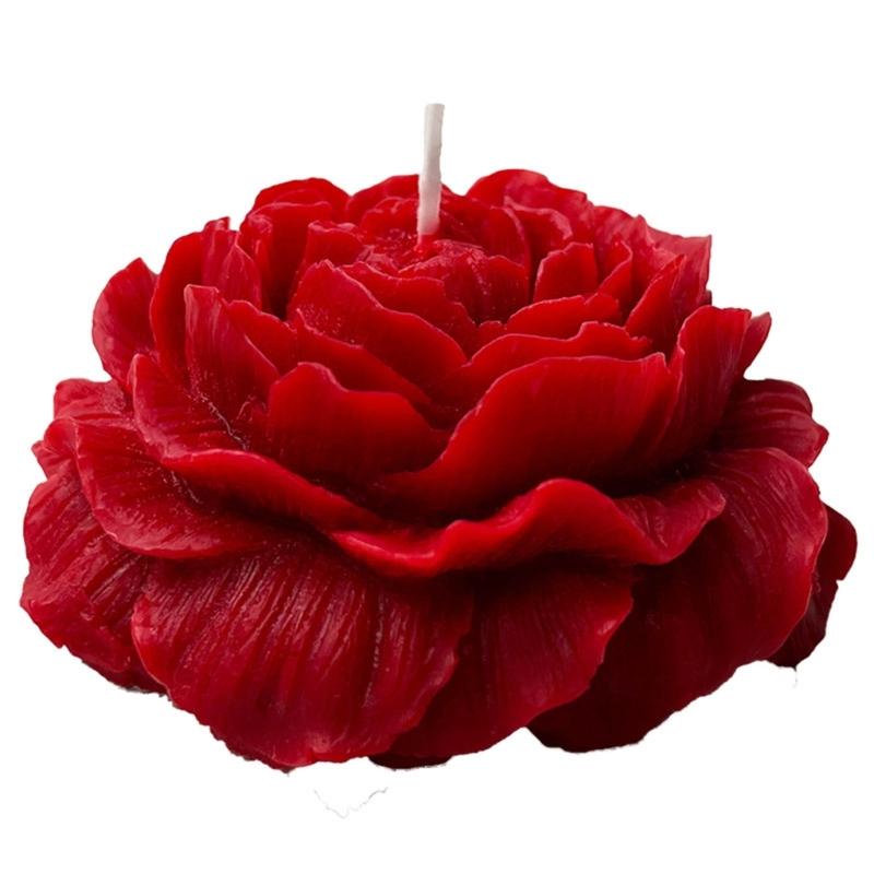 Peony Shaped Soap Molds 3D Flower Soap Silicone Mould Handmade Candle Molds DIY Epoxy Resin Cake Chocolate Decorations