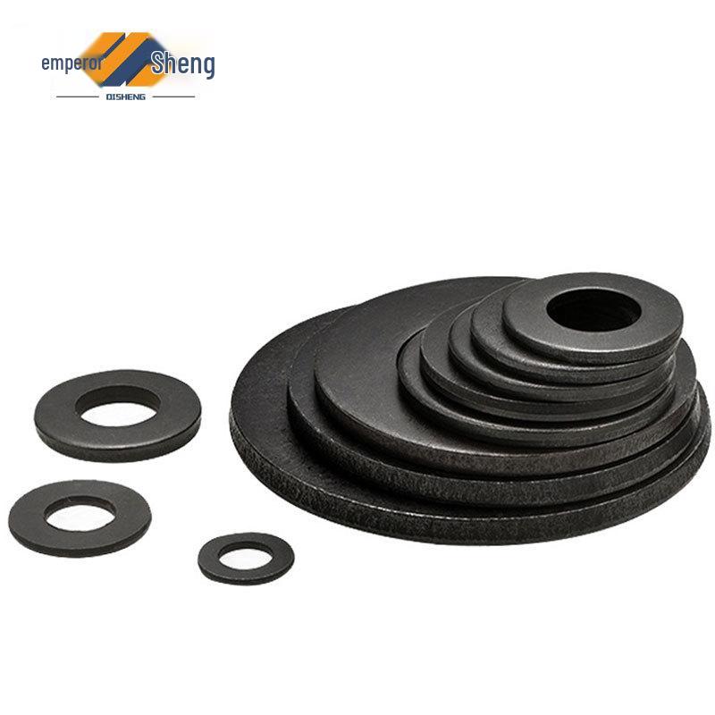 304 Stainless Steel Black Zinc Flat Washer Round Spacer (M2-M10)