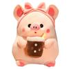 1pc 30 /40 /60cm Kawaii Cartoon Piggy Plush Toys Stuffed Soft Animal Pig Holding Bubble Cup Pillow Dolls Fantastic Gift For Baby