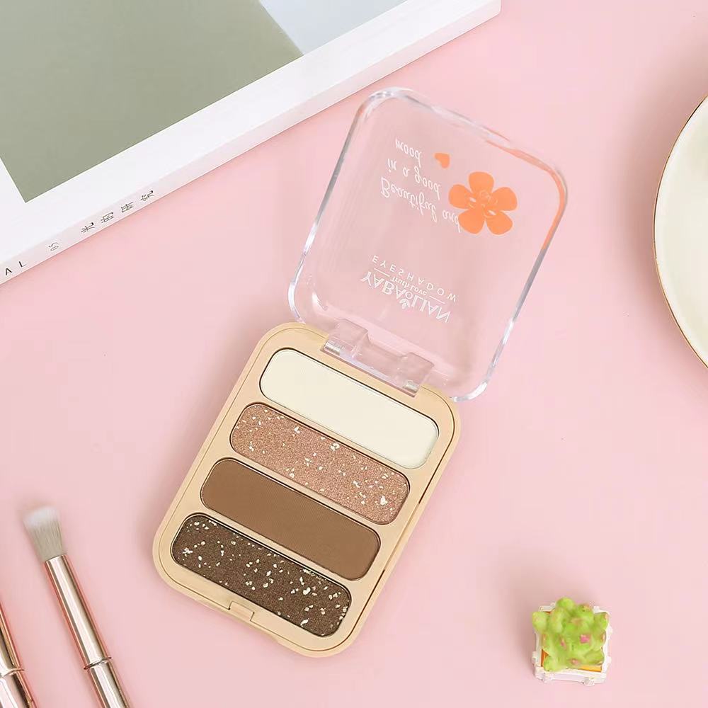 

Четырехцветная палитра теней для век Pearly Matte Earth-tone Eyeshadow Palette Beauty Makeup