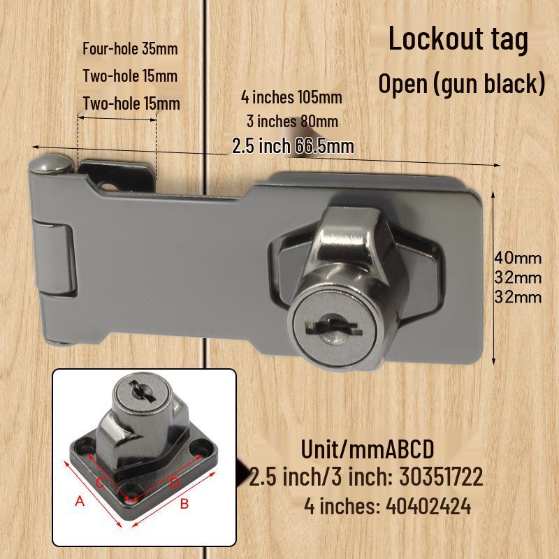Three-Digit Multi-Purpose Mechanical Password Lock for Cabinets and Drawers