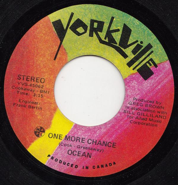 

7inch Record OCEAN - One More Chance YVM45062 Yorkville 1972 US Pop Used