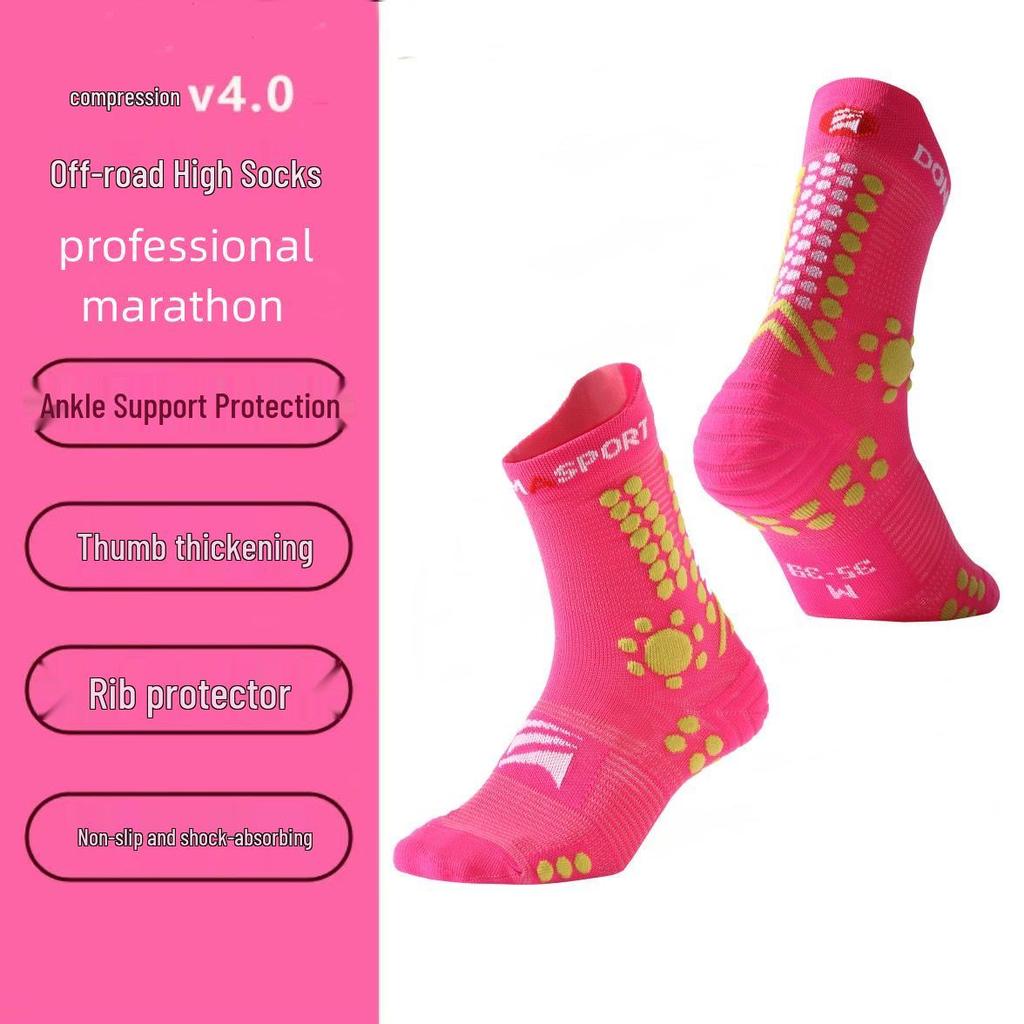 Calcetines de Compresión de Verano Unisex para Maratón, Trail Running, Ciclismo y Deportes al Aire Libre