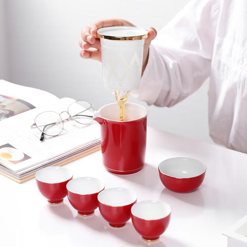 Portable Ceramic Travel Kung Fu Tea Set