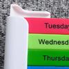 Weekly Pill Organizer Morning Noon Evening Night 4 Times A Day Pill Storage Box Large Capacity 7-Days Medication Dispenser Container