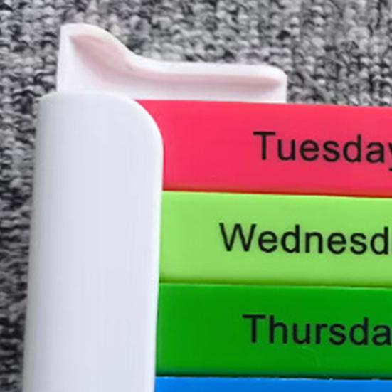 Weekly Pill Organizer Morning Noon Evening Night 4 Times A Day Pill Storage Box Large Capacity 7-Days Medication Dispenser Container