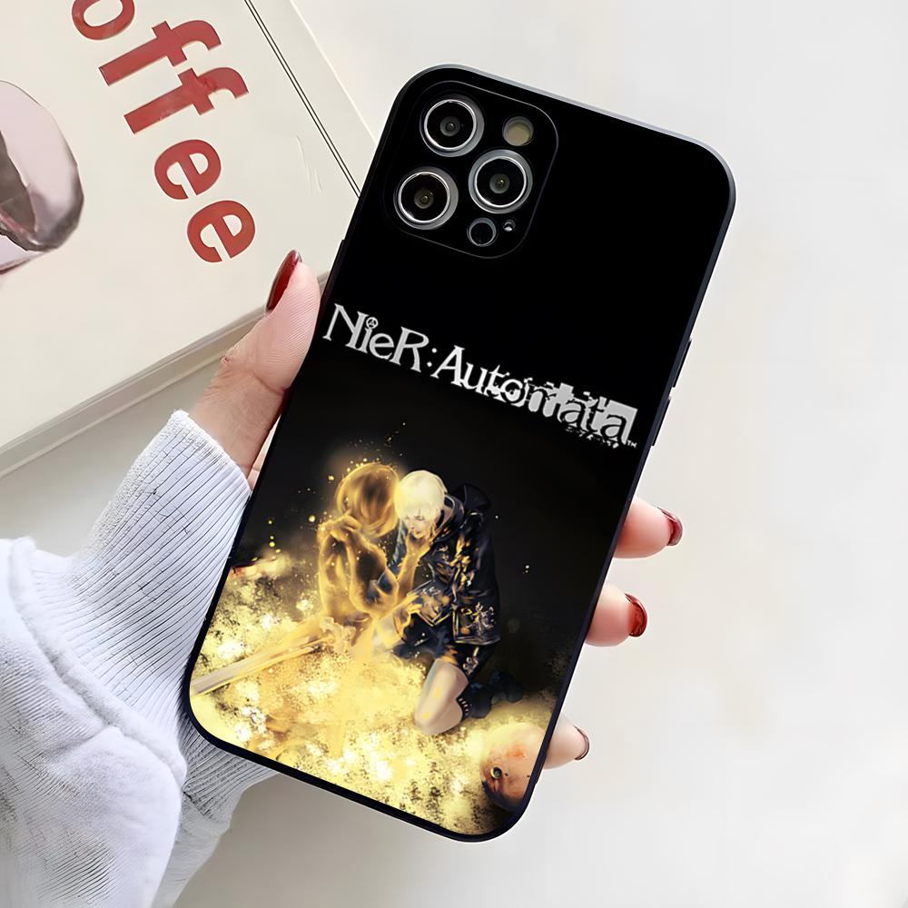 N-NieR A-Automata Phone Case For IPhone 17 Pro Max 16 15 14 Pro Max 13 11 X Xs Xr 8 7Plus Silicone Cover