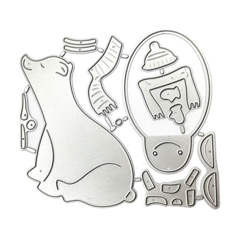 Christmas Series Die Cuts Stencils Template Molds Christmas Sleigh Metal Cutting Dies for Album Scrapbooking Decorations