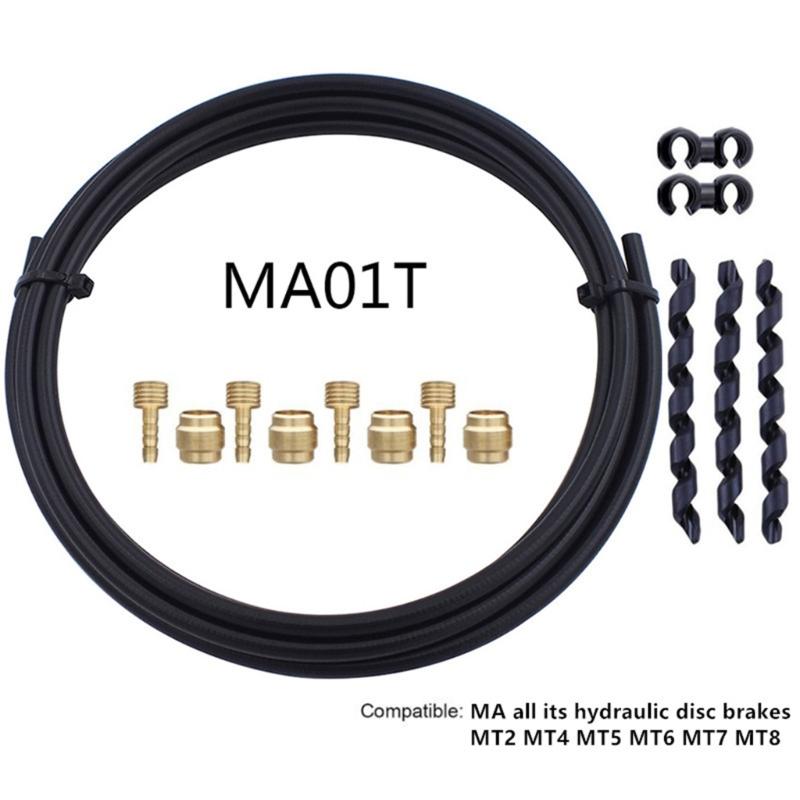 Bike Brake Hose And Brass Connection Insert Sets 3000mm Bike Bicycles Hydraulic Disc Brake Hose Kits For BH59 BH90 Avid