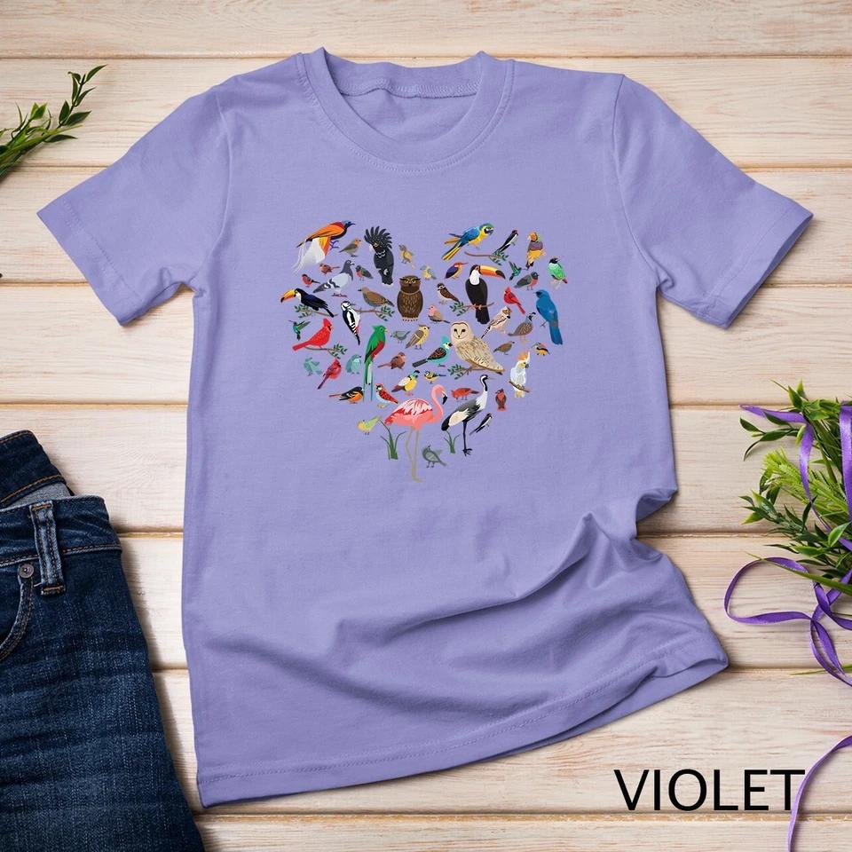Bird Heart - Birding Bird Watching Birder Bird Watcher Unisex T-shirt 9 S