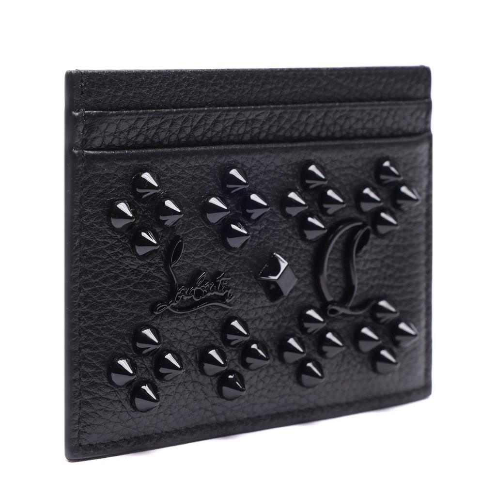[Christian Louboutin] Women's Kios Spiked Card Wallet (3175225_B253_22F)