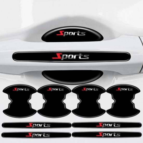 8x Car Door Handle Bowl Stickers Protector Anti Scratch Cover Strips Accessories