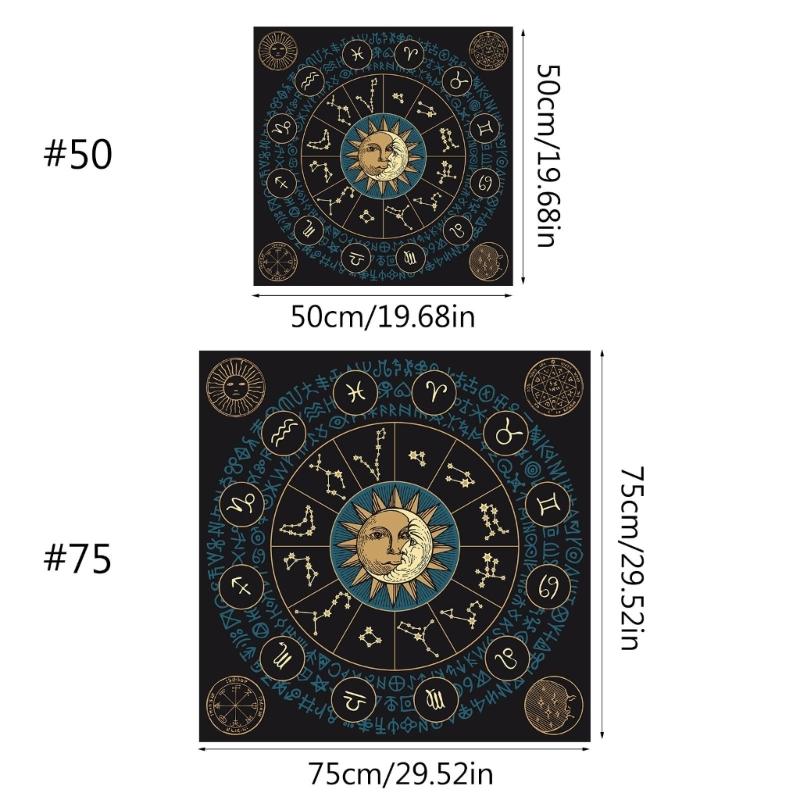 Měkký a odolný potah na stůl Stylová podložka na čtení tarotu Elegantní látka na tarot Všestranná podložka na tarot Perfektní pro večer her