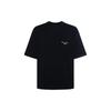 Ss25 Letter Logo Embroidered Round Neck Loose Fit Short Sleeve T-Shirt Men T-Shirt Black EM001060-AF13715-UC001