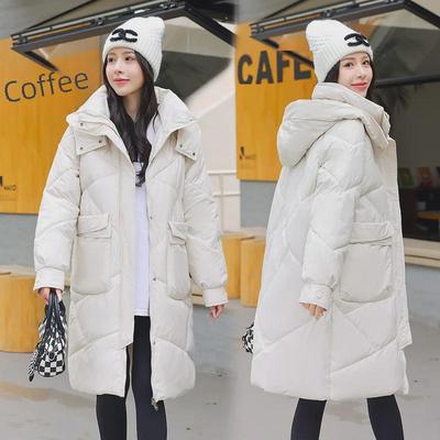 Women's Korean-Style Thickened Cotton Coat: Medium/Long Petite Fit, 2023 Winter Collection
