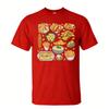 Cartoon Various Potato Food Collection Graphic Print Tshirt Unisex Cotton Crew Neck Potato Lover Daily Casual Short Sleeve Tee