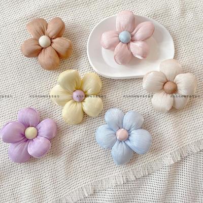 Lurex Cotton-Filled Flower DIY Brooch for Phone Cases, Clothes, Shoes, and Socks