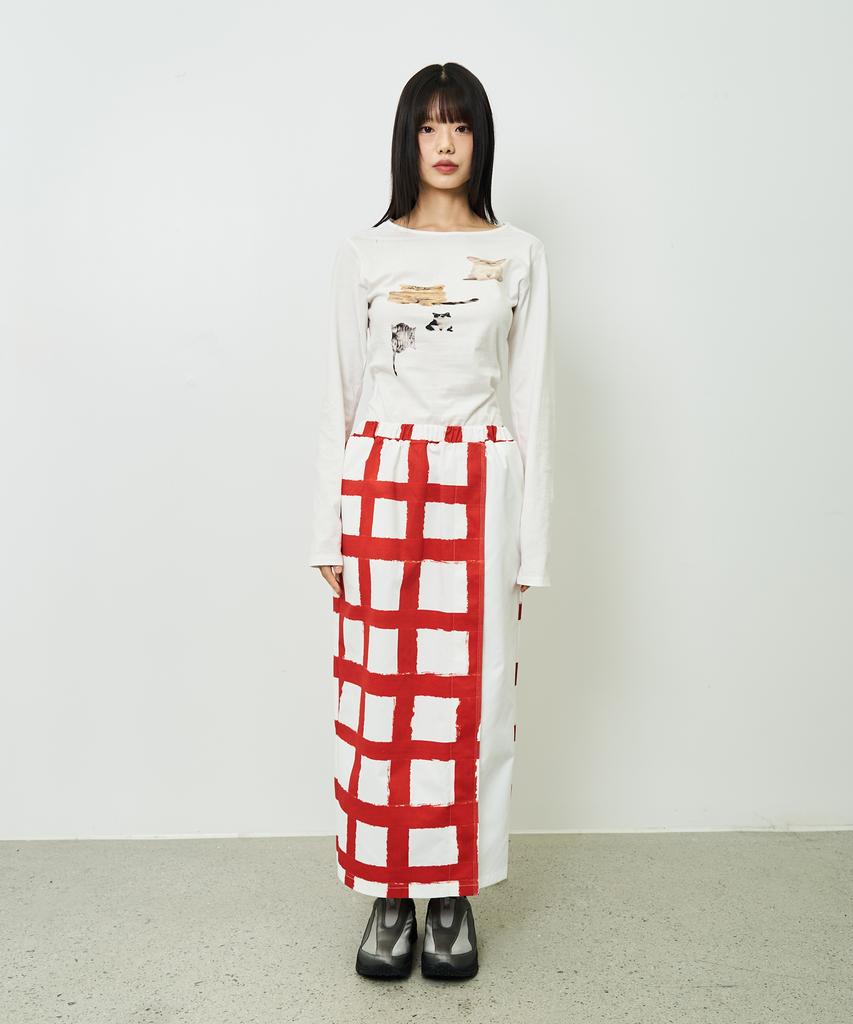CHANCECHANCE Red Skirt