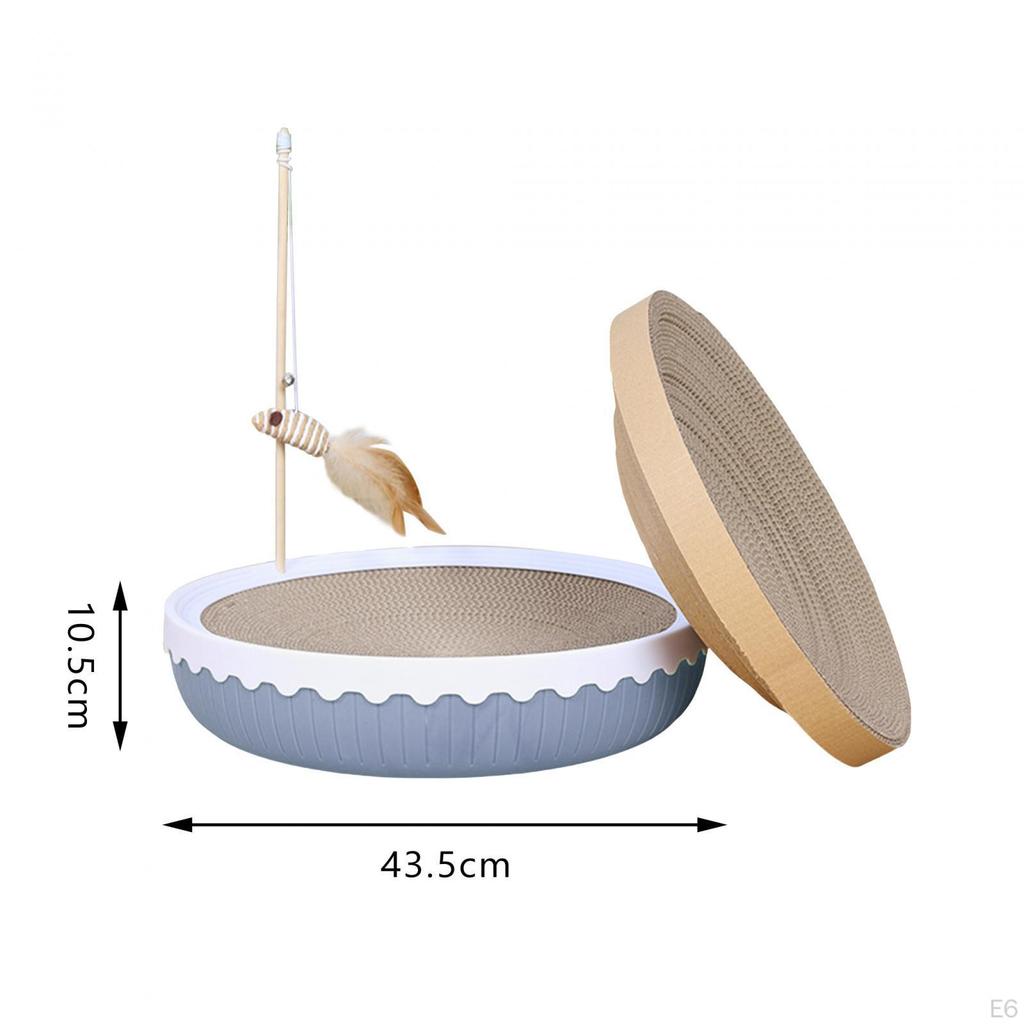 Cat Scratch Bowl Scratching Board Toys Round Indoor Training Sleeping Bed Non-slip