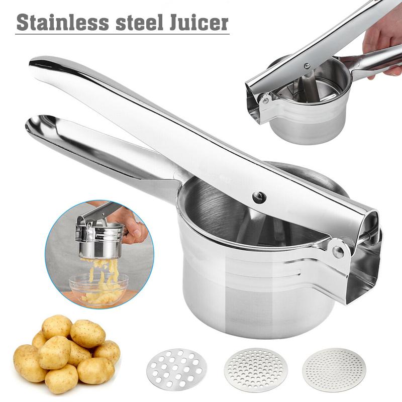 

Пресс для картофеля PDTO Ricer Masher из нержавеющей стали премиум-класса с 3 сменными дисками