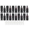 10 Sets Solar Panel Connector IP67 Waterproof Photovoltaic Cable Male Female Connector 1000V