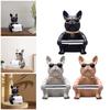 Dog Sculpture European Style Storage Organization Resin Toilet Paper Holder for Home Tabletop Toilet Countertops Restaurant