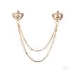 Korean Luxury Rhinestone Crown Brooch Pin Men's Brooches Jewelry Garment Accessories for Men Jewelry Accessories