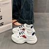 Fashion CRLAYDK Chunky Sneakers for Women Platform Tennis Fashion Mesh Dad Shoes Breathable Casual Wedge Lace Up Walking Trainers