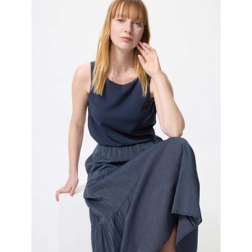 Uniqlo Japan Crepe Jersey Boat Neck Bra Top