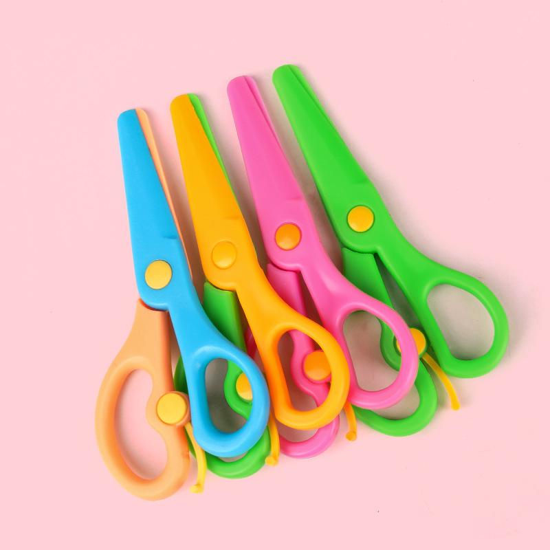 Safe Children s Scissors for Kindergarten DIY Craft – Multi-functional, Plastic, Small, and Hand-Friendly