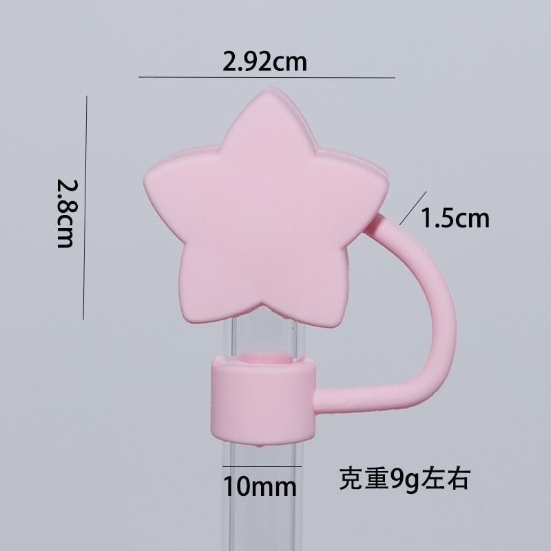 

Silicone Straw Tips Protectors 10mm Star Straw Toppers Drinking Caps Straws Stopper for Stanley 30/40oz Tumbler Accessories