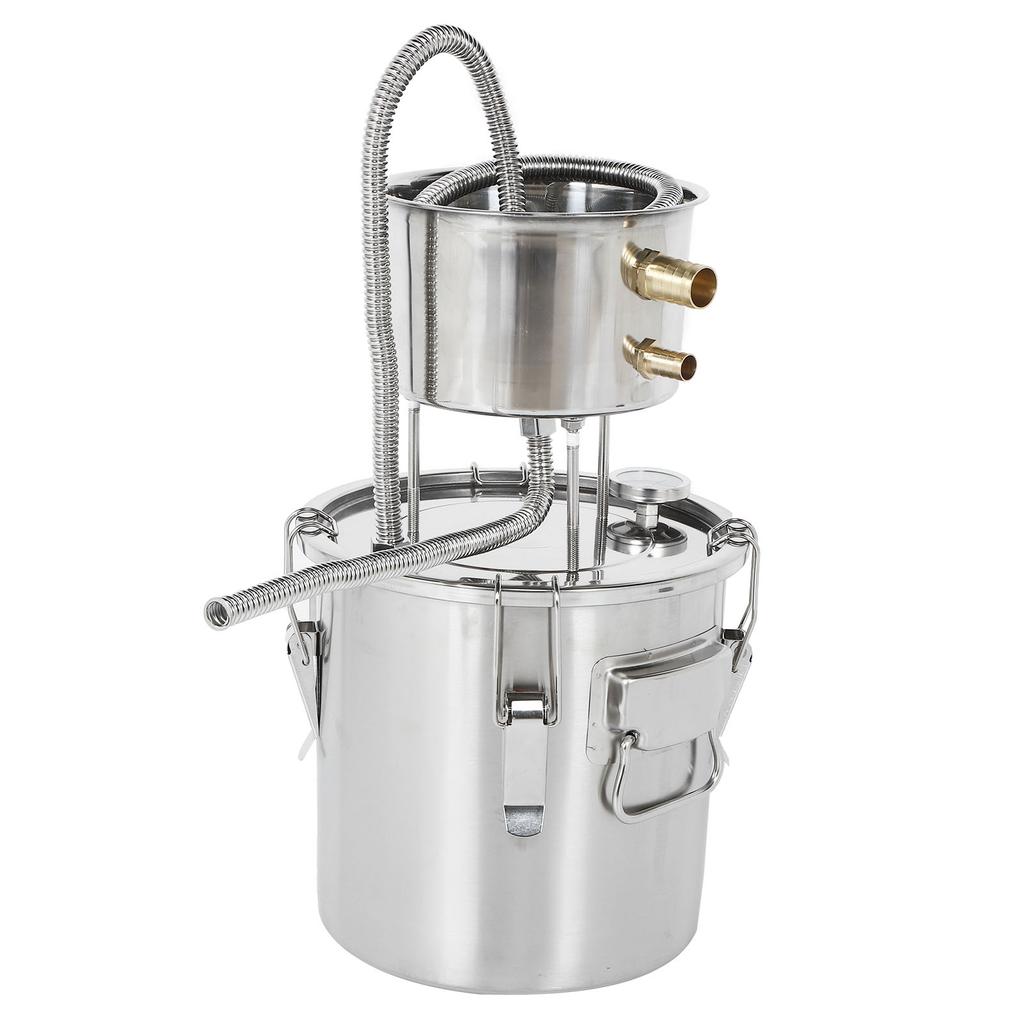 22L Wasserdestilliergerät Edelstahl DIY Home Weinherstellung Brauset Gärfass CN