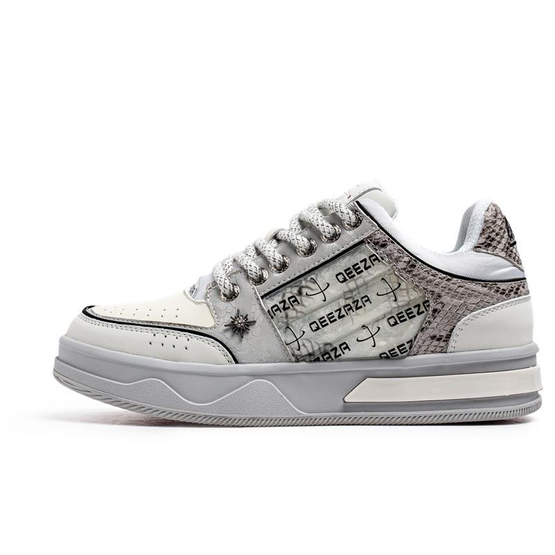 

3722 trendy shoes little white shoes spring new men s and women s platform heightening board shoes Fan Chengcheng Guochao niche shoes 44-Male code сірий колір