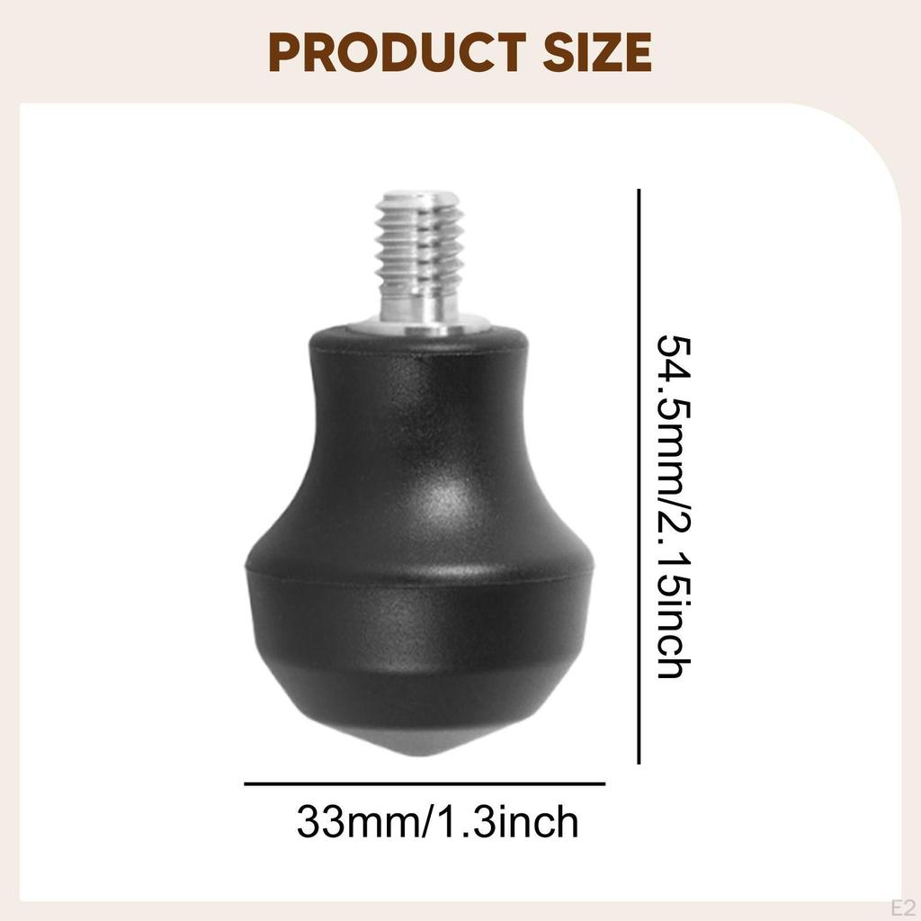 3 Pieces Tripod Foot Pad 3/8" Thread Compact Parts Spike Feet Monopod for Sports