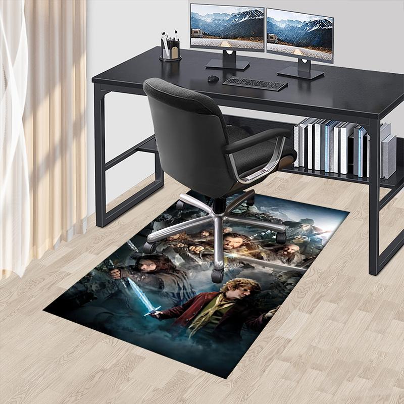 

Lord of the Rings Polyester Office Carpet Chair Mats, Home Decor Dormitory Floor Protector with Anti-Skid Backing, Large Area Coverage,Chris 60cm by 90cm