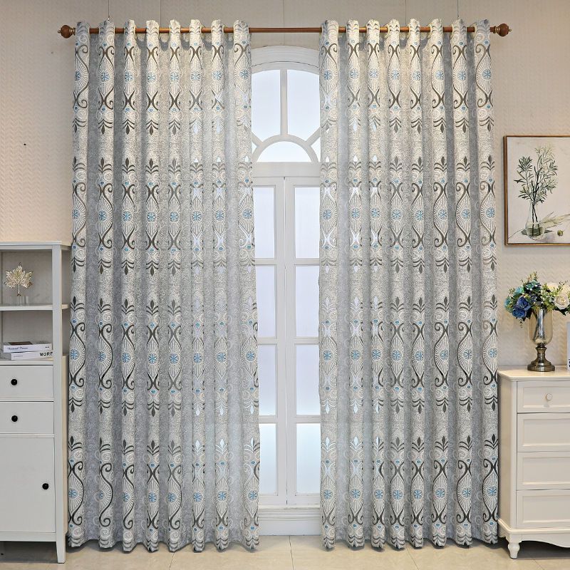 European Window Curtain Curtain Living Room Balcony Thickened Sun Protection