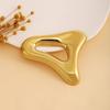 Irregular Triangle Brooch Gold Silver Fashion Coat Suit Pin Unisex