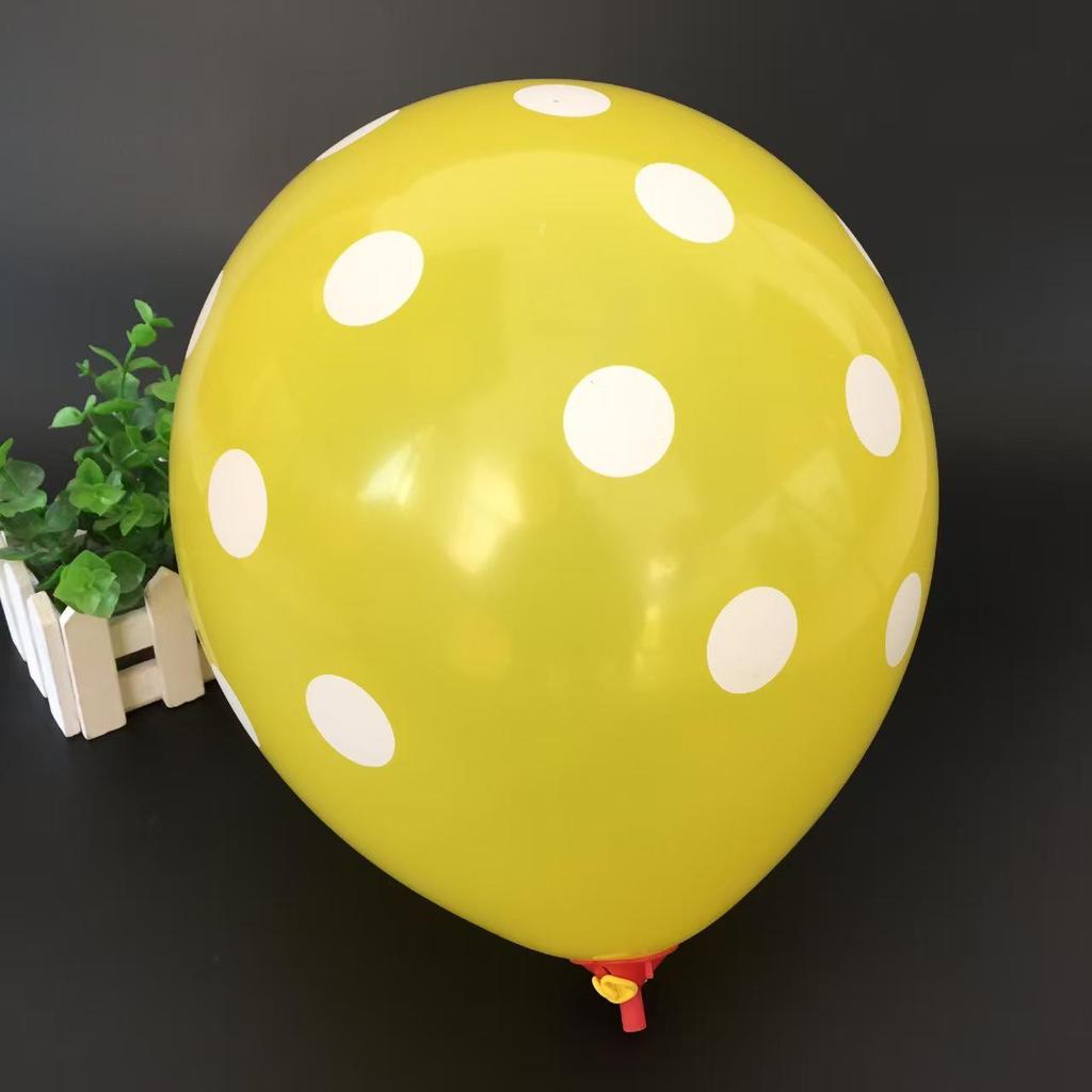 Candy Color Polka Dot Balloons 12" 280g for Children's Day & School Event Decoration