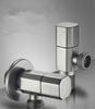 Gray Brass Angle Valve Water Control Valve Gold Corner Valve Brass Bathroom Tap Water Valve 1/2*1/2 Brass Black Angle valves