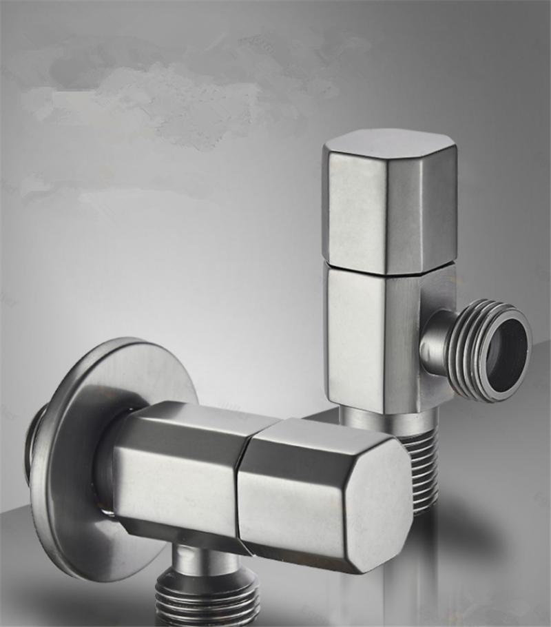 Gray Brass Angle Valve Water Control Valve Gold Corner Valve Brass Bathroom Tap Water Valve 1/2*1/2 Brass Black Angle valves