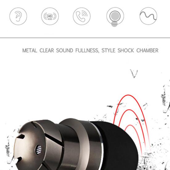 Powerful Bass Sound Wired In-ear Headphones Earbuds with Mic for Phone Computer